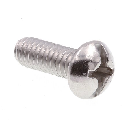 Prime-Line Machine Screw, Round, Phil/Sltd Comb Drive No. 12-24 X 5/8in 18-8 Stainless Steel 25PK 9004937